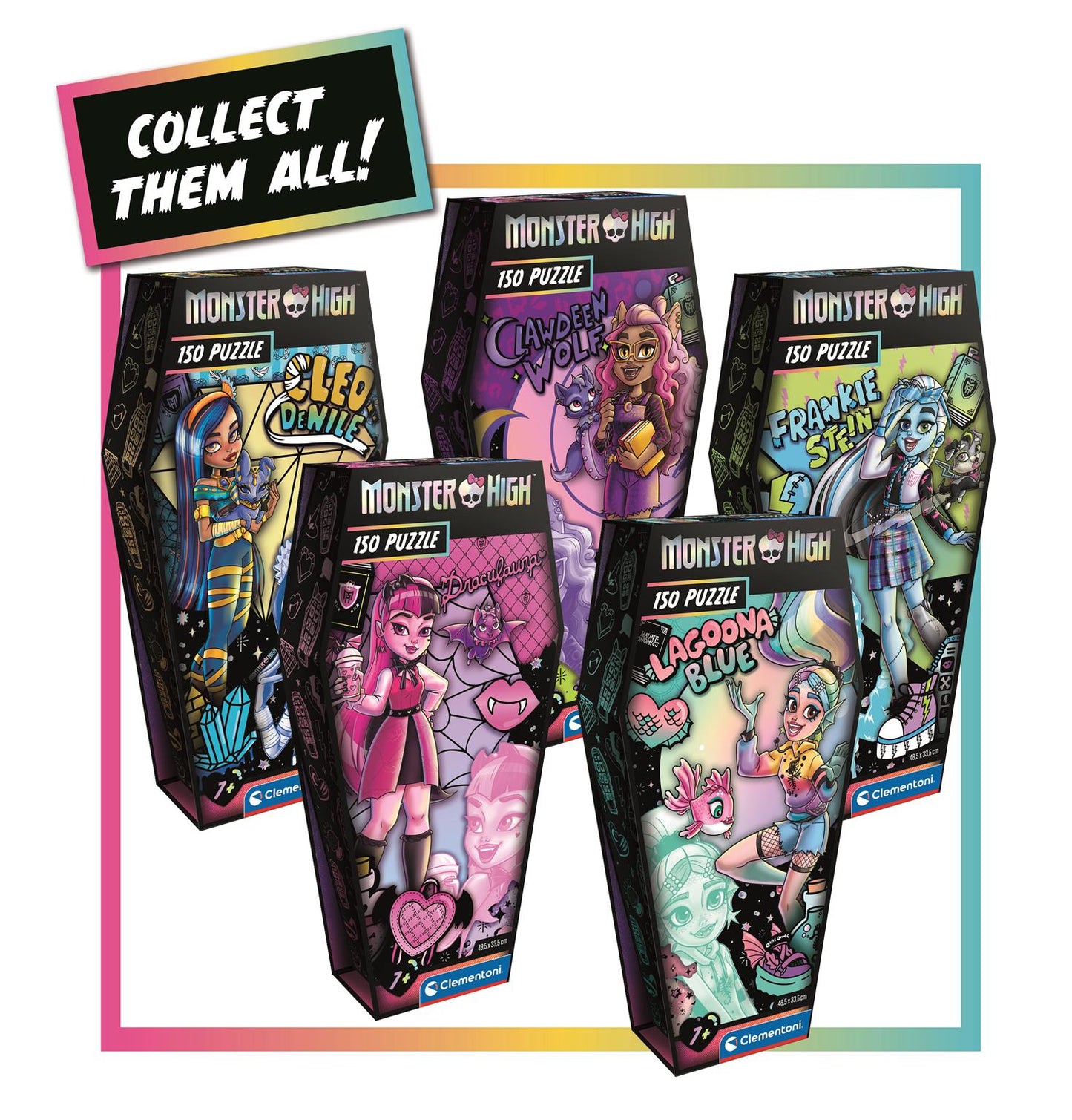 Puzzle "Sicriu" 150 Piese - Monster High - Draculaura / 6