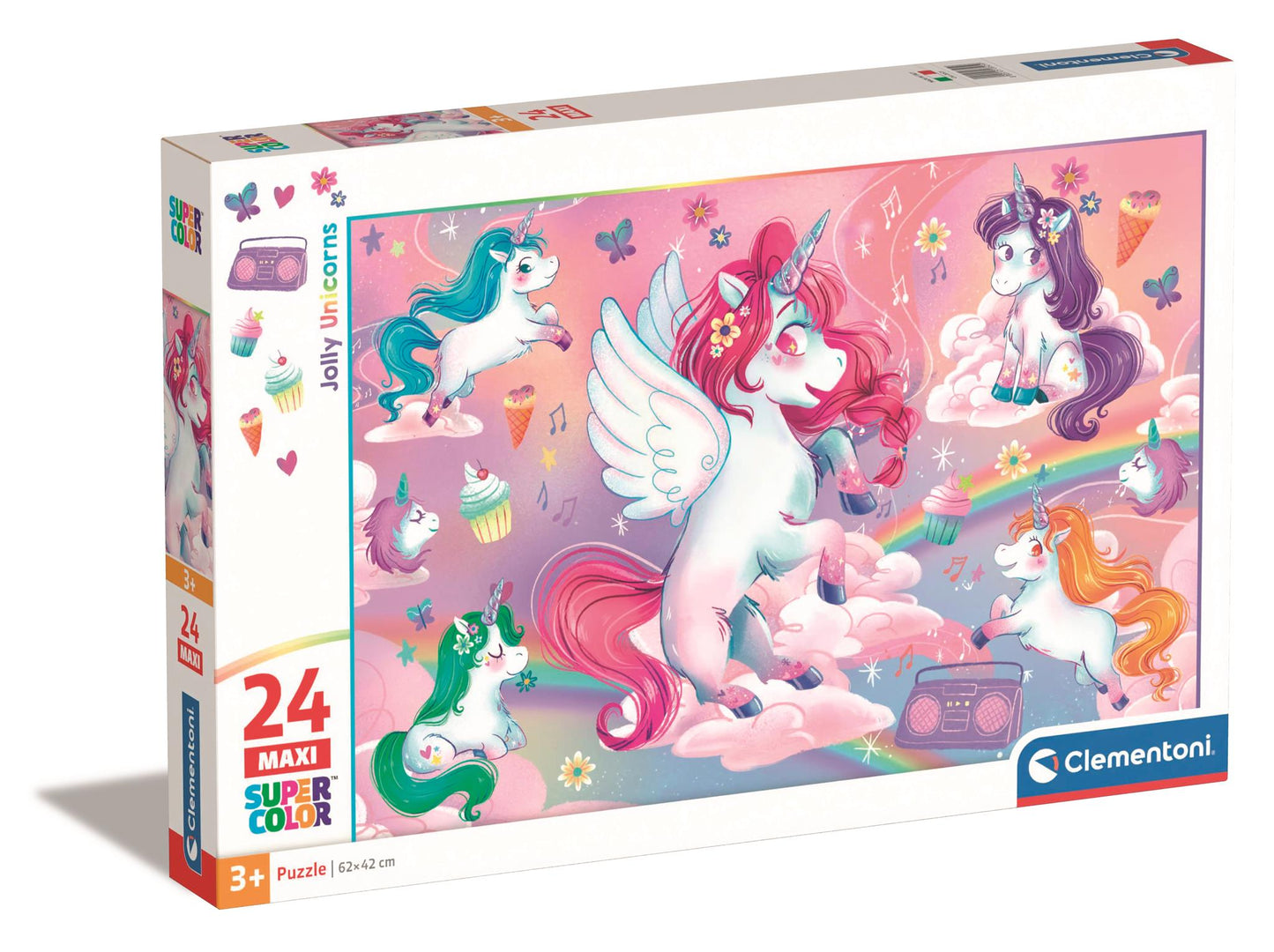 Puzzle 24 Maxi - Jolly Unicorns / 6