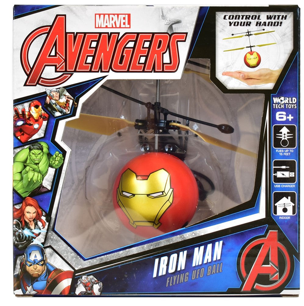 Marvel Avengers Heliball - Flying UFO Ball - Iron Man