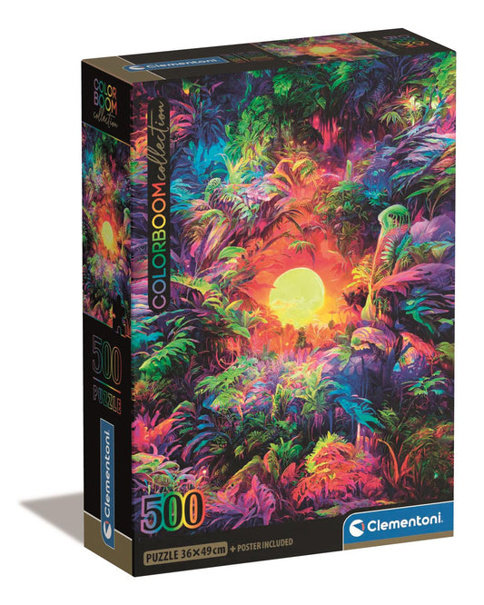 Puzzle Compact 500 Piese - Colorboom - Psychedelic Jungle Sunrise / 6