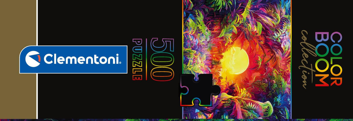 Puzzle Compact 500 Piese - Colorboom - Psychedelic Jungle Sunrise / 6