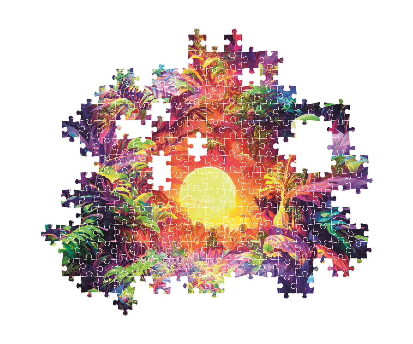 Puzzle Compact 500 Piese - Colorboom - Psychedelic Jungle Sunrise / 6