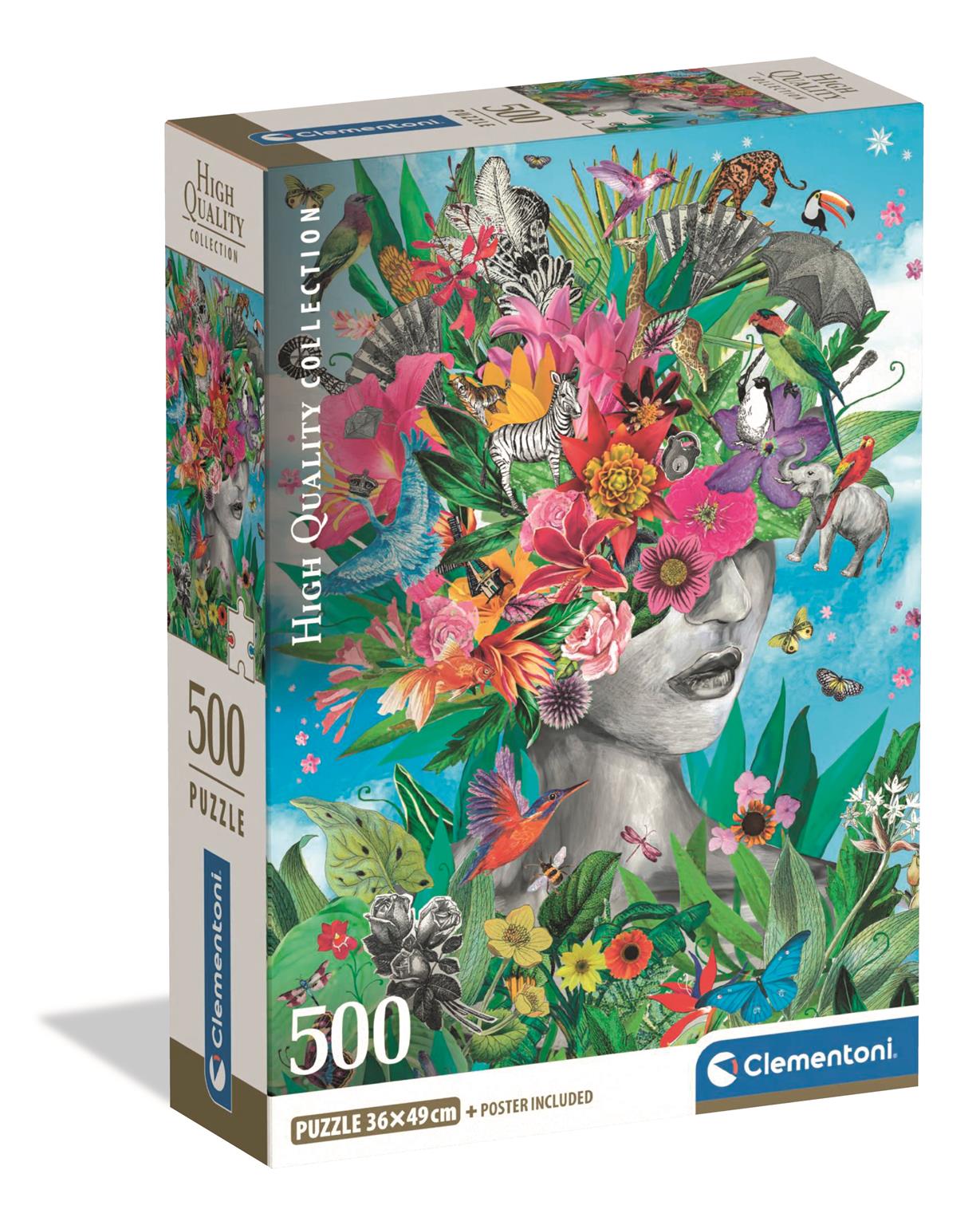 Puzzle Compact 500 Piese - Head In The Jungle