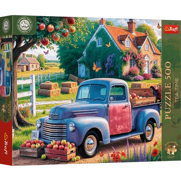 Puzzle 500 piese - Trefl Premium Plus Tea Time - Masina Fermierului