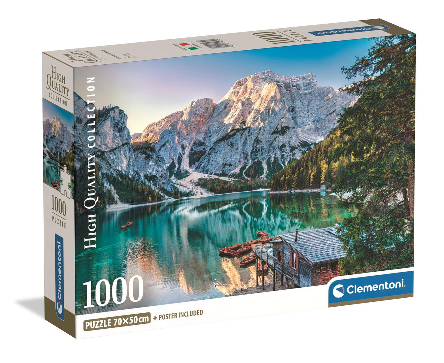Puzzle Compact 1000 Piese - Emerald Lake Braies