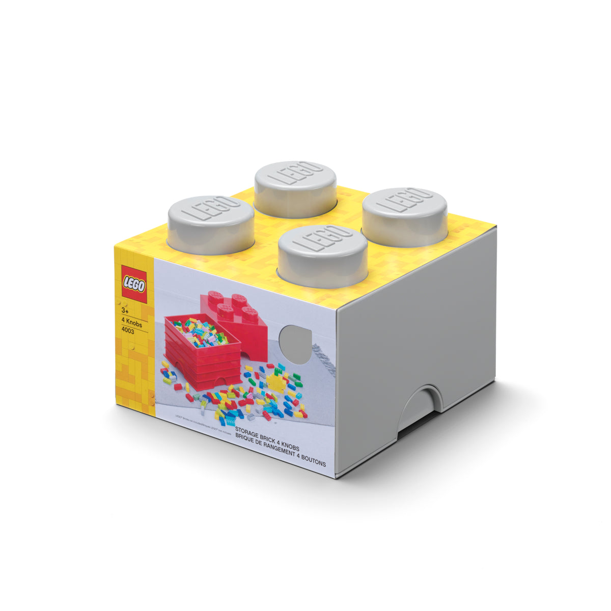 Cutie depozitare LEGO 4 (2x2) - Gri