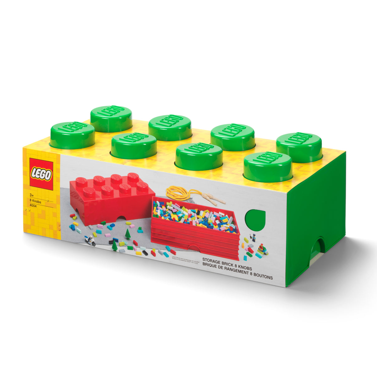 Cutie depozitare LEGO 8 (4x2) - Verde