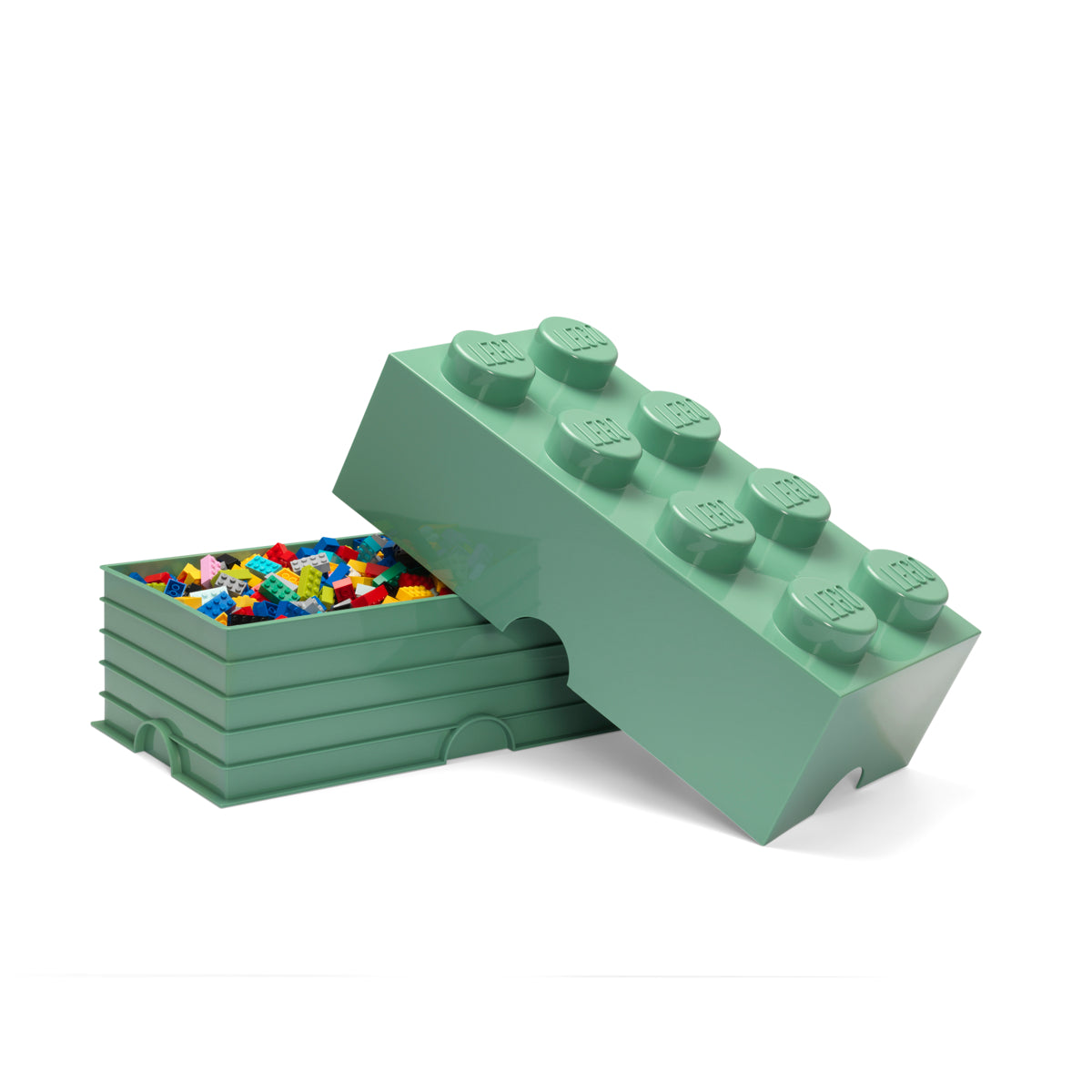 Cutie depozitare LEGO 8 (4x2) - Verde Nisip