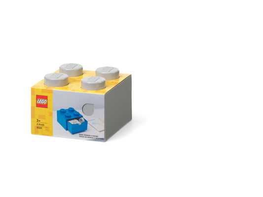 Sertar de Birou LEGO 4 (2x2), 15,8x15,8x11,3cm - Gri