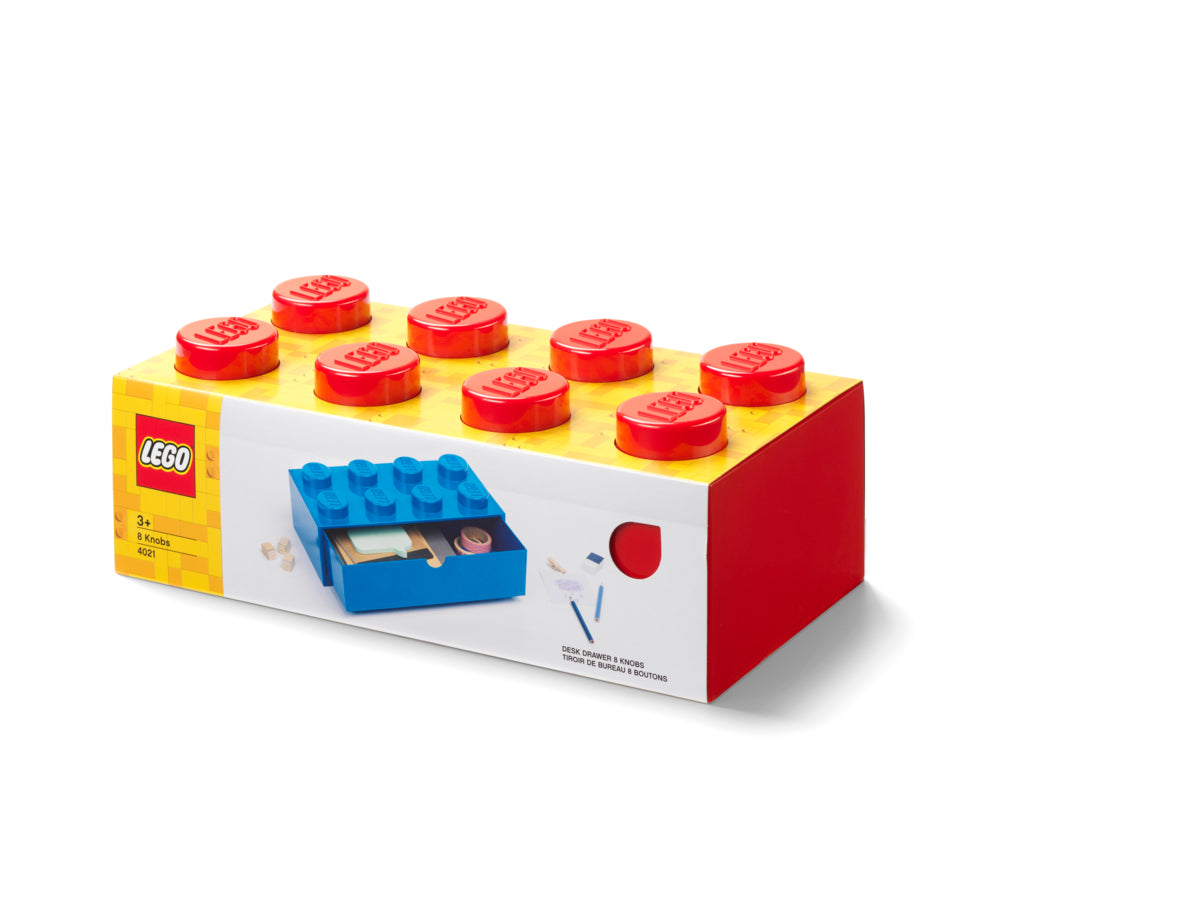 Sertar de Birou LEGO 8 (4x2), 31,6x15,8x11,3cm - Rosu