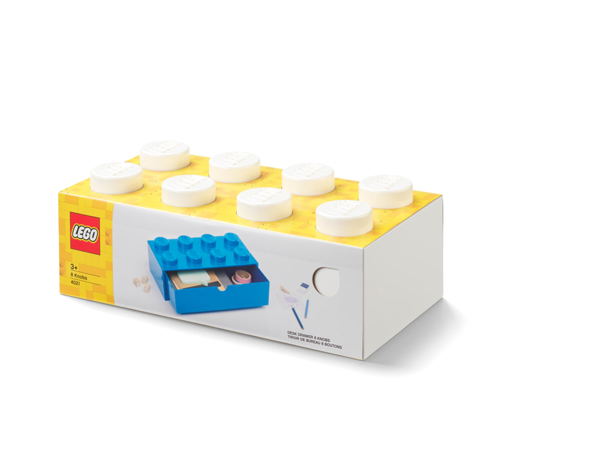 Sertar de Birou LEGO 8 (4x2), 31,6x15,8x11,3cm - Alb