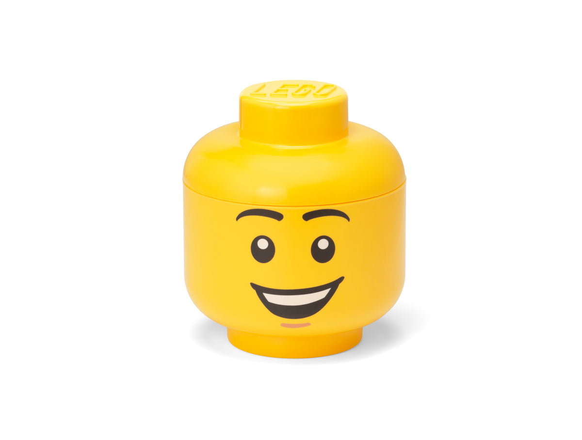 Cutie Depozitare Mica (S) Cap Minifigurina LEGO (16x18,5cm) - Happy