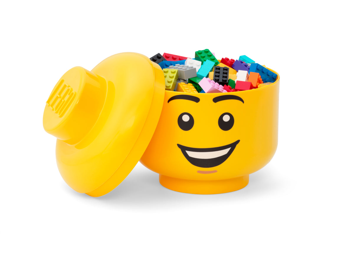 Cutie Depozitare Mica (S) Cap Minifigurina LEGO (16x18,5cm) - Happy