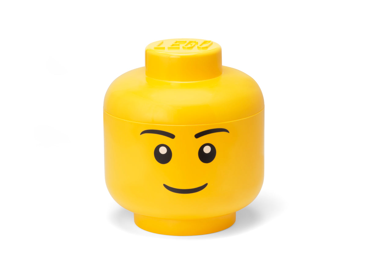 Cutie Depozitare Mare (L) Cap Minifigurina LEGO (24x27,1cm) - Baiat