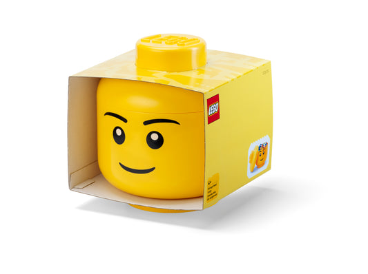 Cutie Depozitare Mare (L) Cap Minifigurina LEGO (24x27,1cm) - Baiat