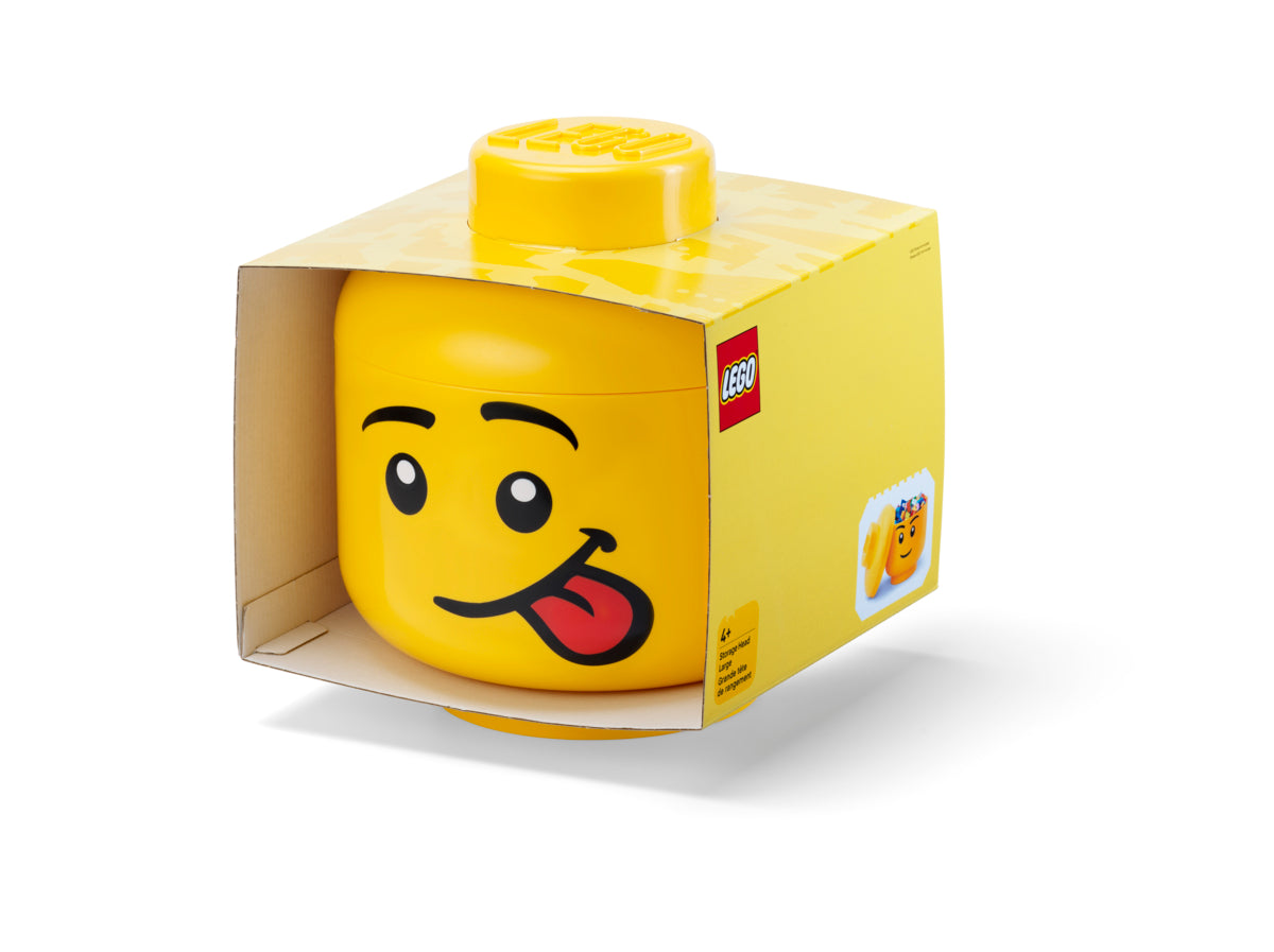 Cutie Depozitare Mare (L) Cap Minifigurina LEGO (24x27,1cm) - Silly