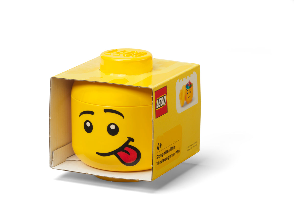 Mini Cutie Depozitare Cap Minifigurina LEGO (10,2x11,5cm) - Silly