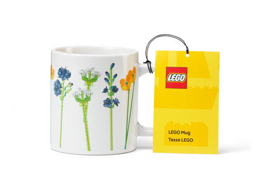 Cana ceramica LEGO  - Flori de Camp (Brown Box)