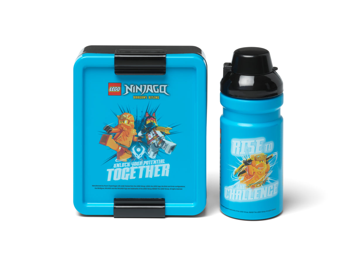 Set pranz (cutie+sticla) LEGO - Ninjago Albastru