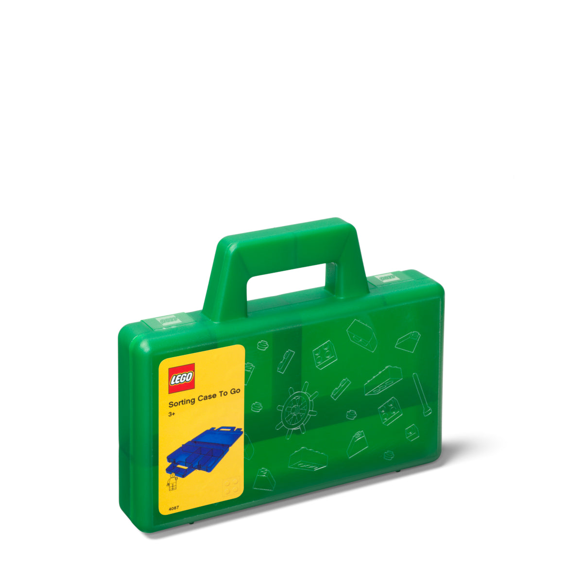Cutia de Sortare LEGO (19x16x3,5cm) - Verde