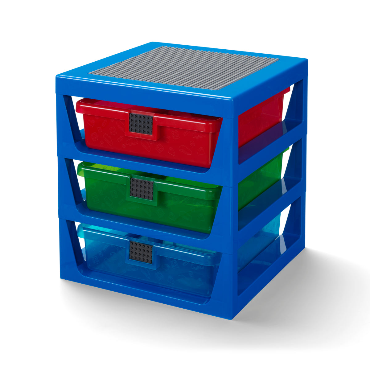 Masuta LEGO cu 3 sertare de depozitare - Albastru