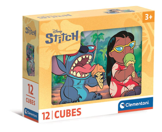 12 Cuburi Tip Puzzle - Stitch