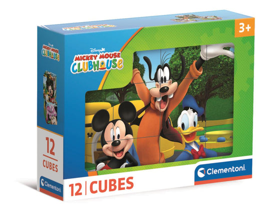 12 Cuburi Tip Puzzle - Mickey Mouse Club House