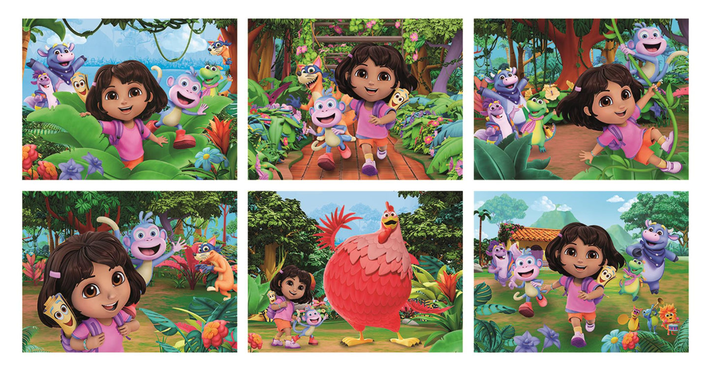 12 Cuburi Tip Puzzle - Dora The Explorer / 12