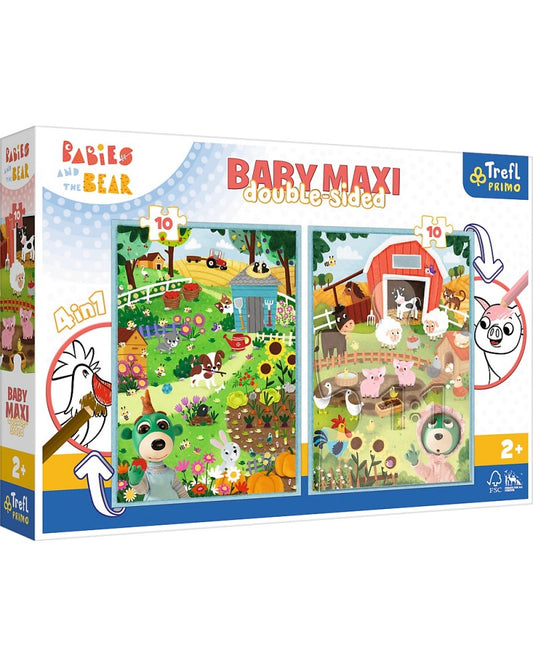 Puzzle 2x10 Baby Maxi - Babies and the Bear
