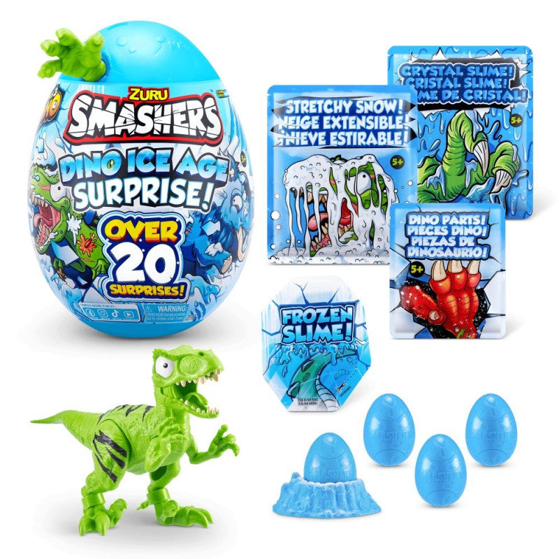 Smashers Dino Ice Age Surprise - Ou mare cu peste 20 de surprize - Verde