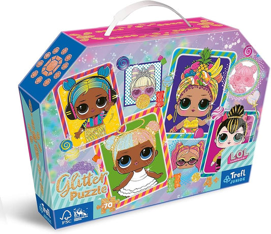 Puzzle 70 Glitter Box - Papusi colorate LOL Surprise!