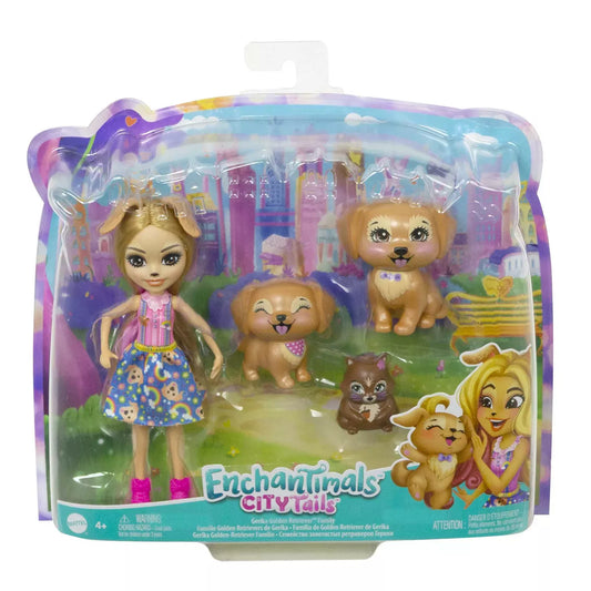 Papusa Enchantimals Gerika Golden Retriever si familia / 8