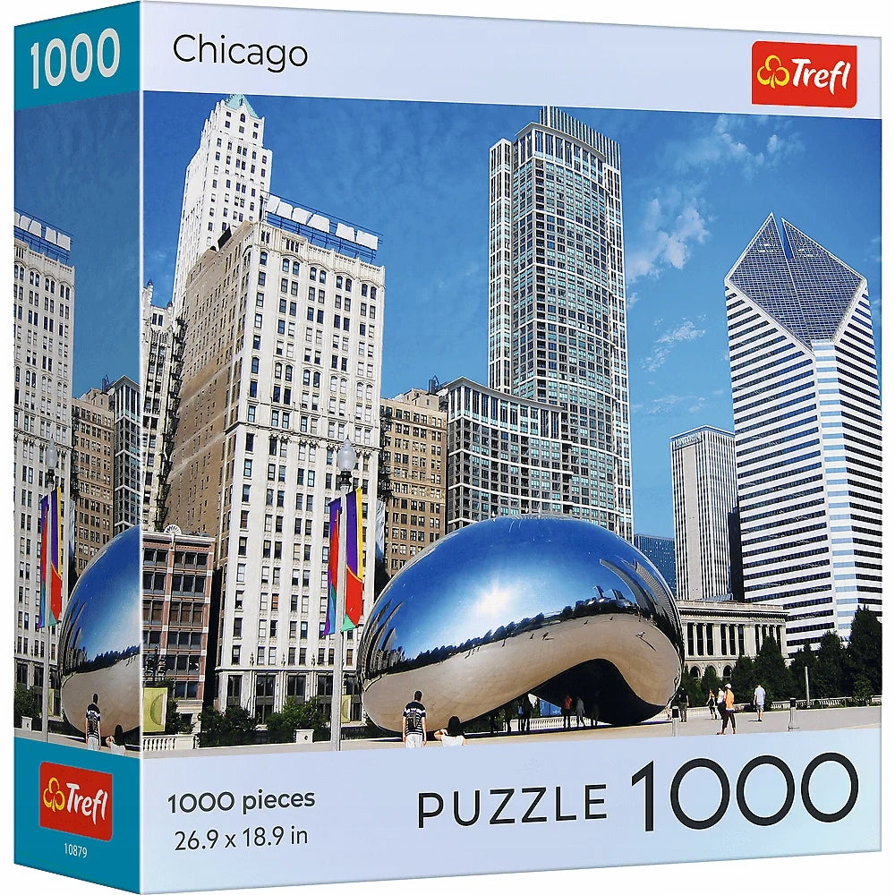 Puzzle 1000 piese Square Box - Cities Chicago