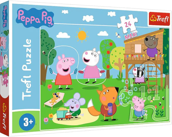 Puzzle 24 Maxi - Peppa Pig - Veselie in iarba / 8