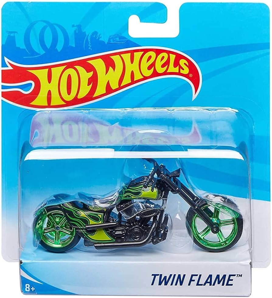 Hot Wheels Motocicleta 1:18 Street Power - Twin Flame