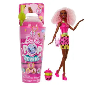 Papusa Barbie Surpriza Slime Reveal Bubble Tea Series - Berry Bliss / 1