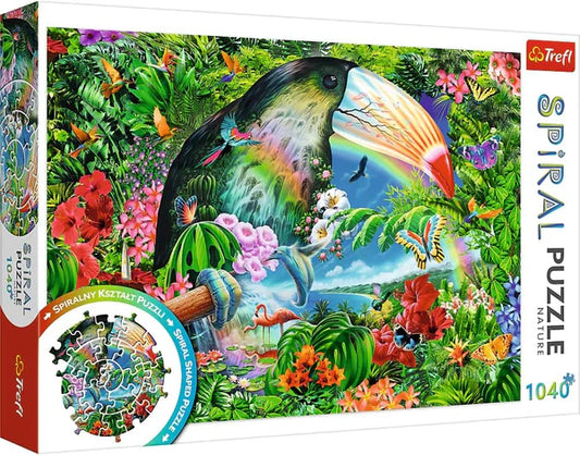 Puzzle Spirala 1040 piese - Animale tropicale / 6