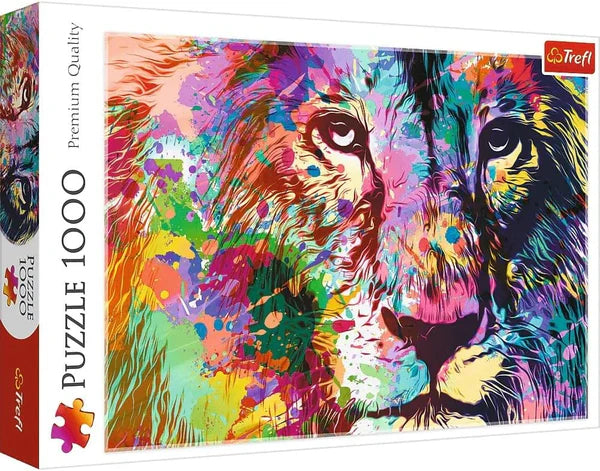 Puzzle 1000 piese - Leu plin de culoare / 6
