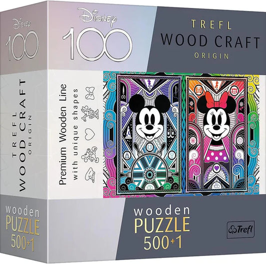Puzzle lemn 500+1 piese - Mickey si Minnie Mouse / 6