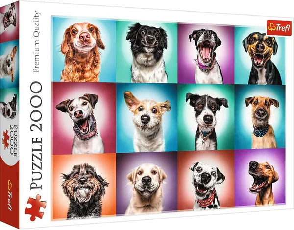 Puzzle 2000 piese - Portrete amuzante cu caini II (colaj) / 6