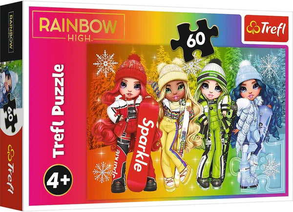 Puzzle 60 piese - Papusile Rainbow High la schi si snowboard / 20