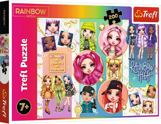 Puzzle 200 piese - Prietenii din Rainbow High / 12