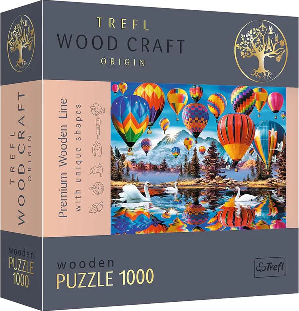 Puzzle lemn 1000 piese - Baloane colorate / 6