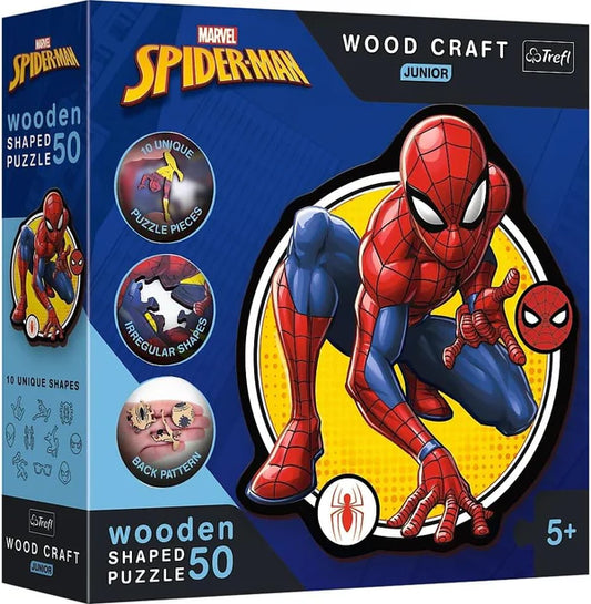 Puzzle lemn junior 50 piese - Puterea lui SpiderMan / 10