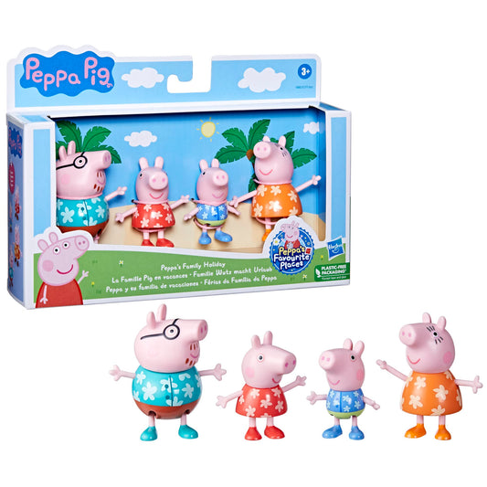 Peppa Pig Familia 4 figurine - Family Holiday