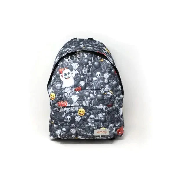 Ghiozdan American Emoji - 42x30x20 cm - Gri (stafii)