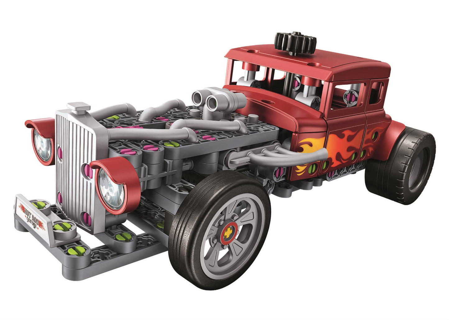 Masina de Construit - Flame Hot Rod (200+ piese)