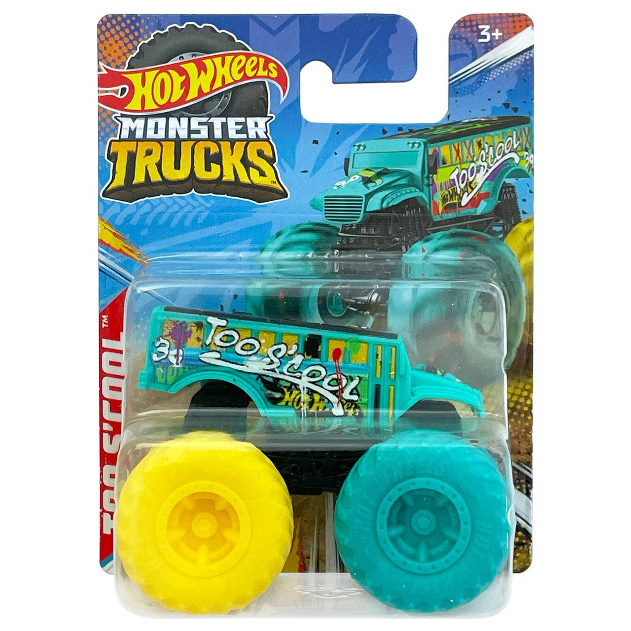 Hot Wheels - Monster Trucks 1:70 - Too S'cool Turquiose