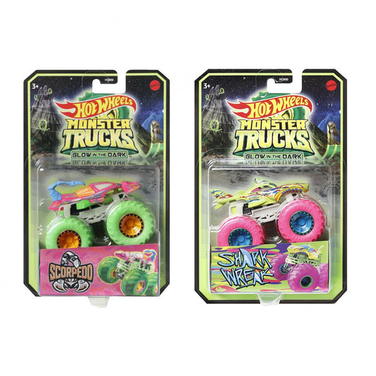 Hot Wheels Monster Trucks Glow in the Dark 1:64, asst. / 6