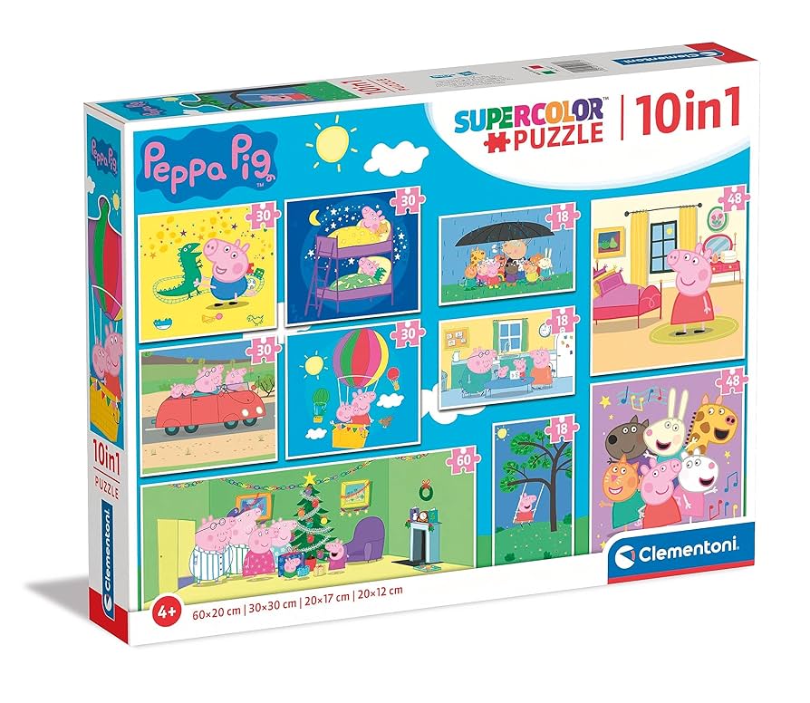 Puzzle 10 In 1 (18-30-48-60) - Peppa Pig / 6